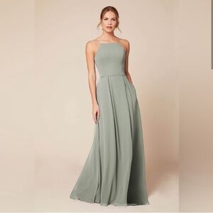 Dear Cleo “Leah” Sage Green Maxi Dress